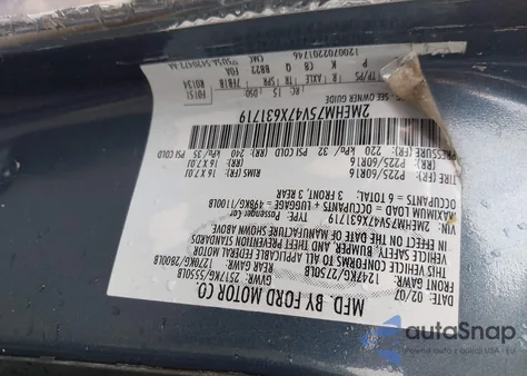 2007 Mercury Grand Marquis Ls z USA, uszkodzony, nr VIN 2MEHM75V47X631719